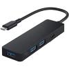 HUB USB / Type C CON 4 PORTE COLORE NERO